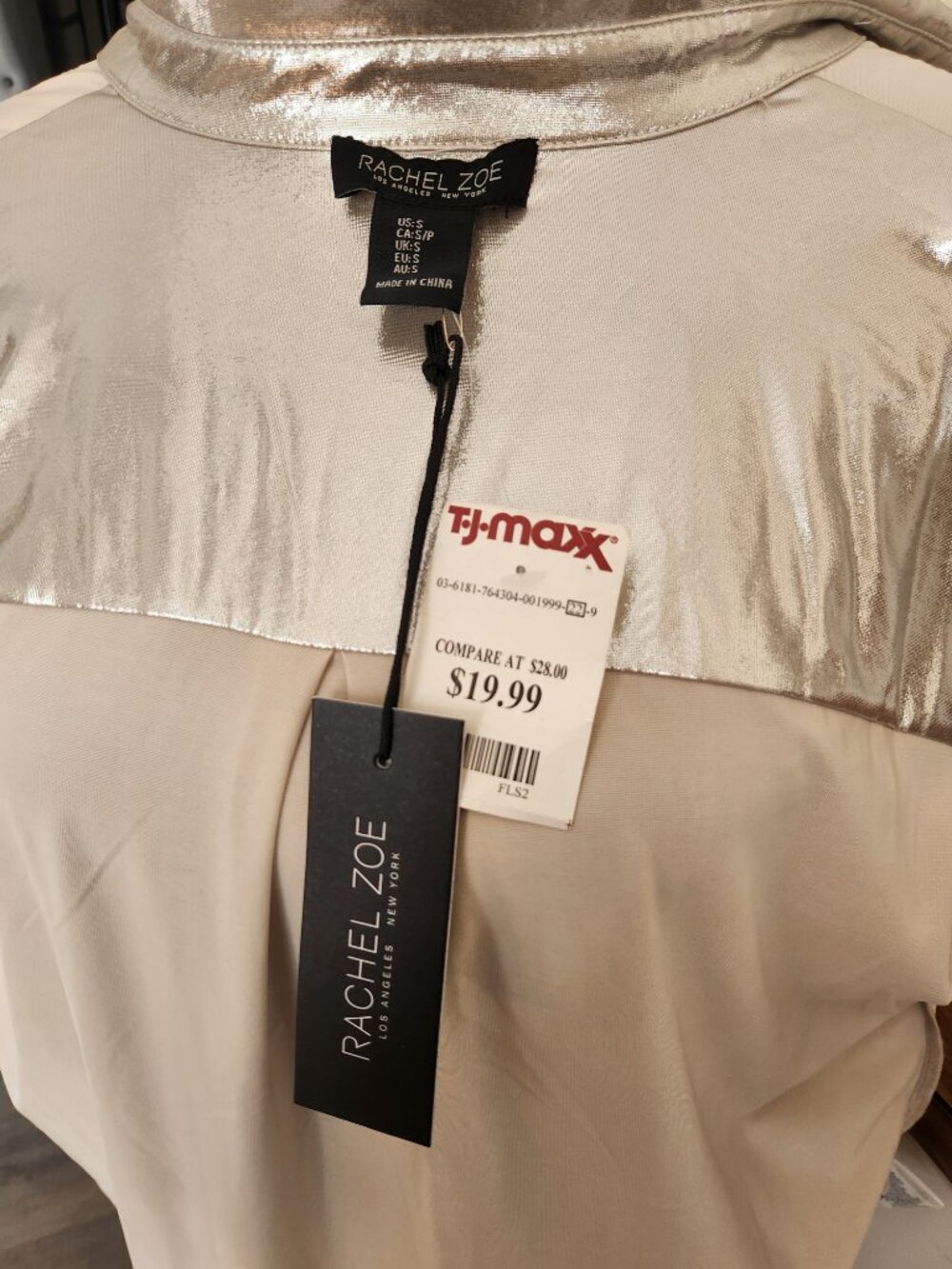 Metallic button down blouse - Picture 5 of 5
